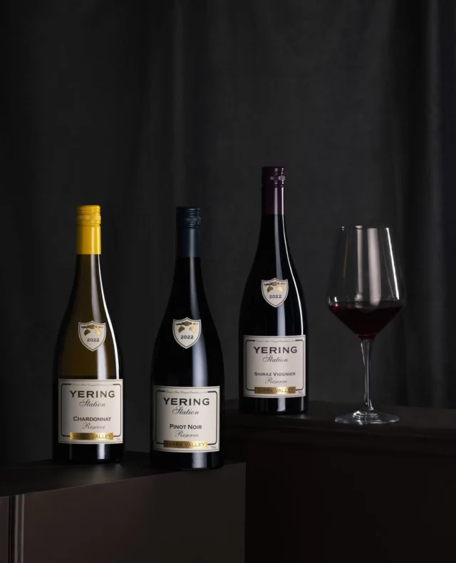 Our proud current-release Reserve wines. Tales of time, place and effort from Vintage 2022. Secure them while availability permits, limited bottles remain. ⁠
⁠
#YeringStation #YarraValley #ReserveWine #CoolClimateWine #Chardonnay #PinotNoir #ShirazViognier⁠
⁠
📷️ @morgophoto